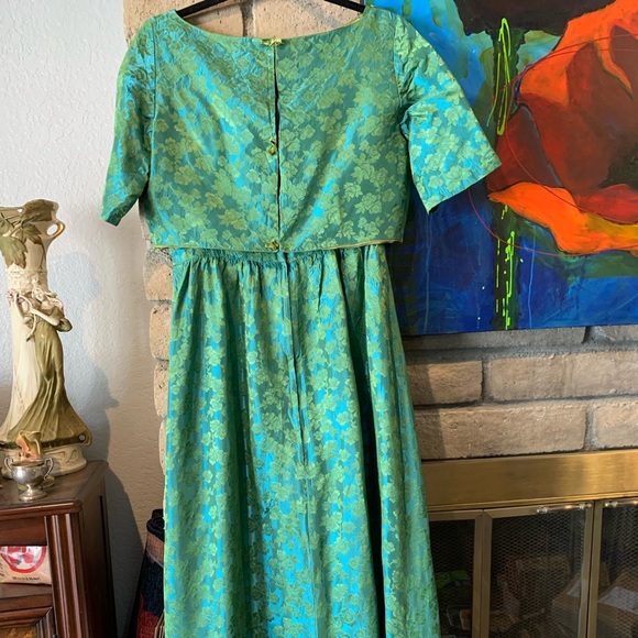 MidCentury Handmade Formal Gown and Capelet - Picture 6 of 13
